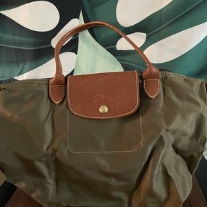 Longchamp Le Pliage Small Nylon Tote - Green